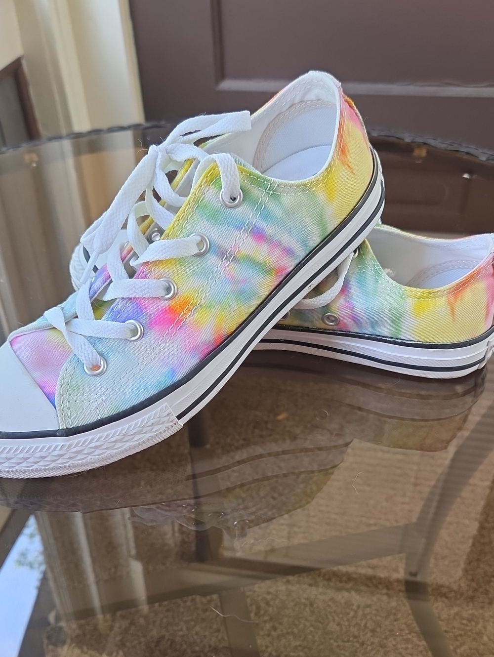 Converse Tie-Dye Canvas Sneakers - Multicolor with White Laces